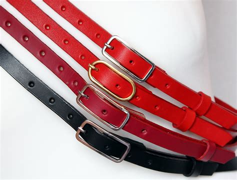 Skinny Leather Belt 